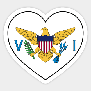 Heart - US Virgin Islands Sticker